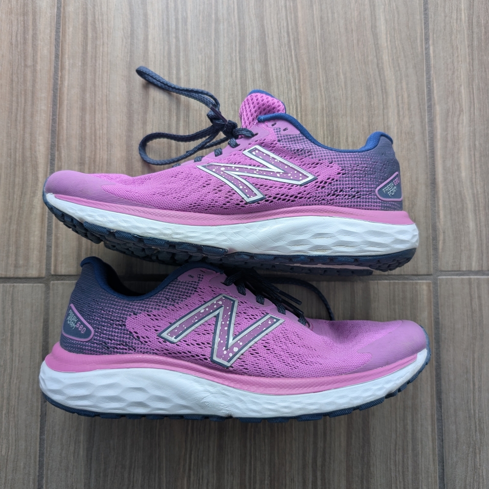 New Balance Pink and Blue Running Shoes